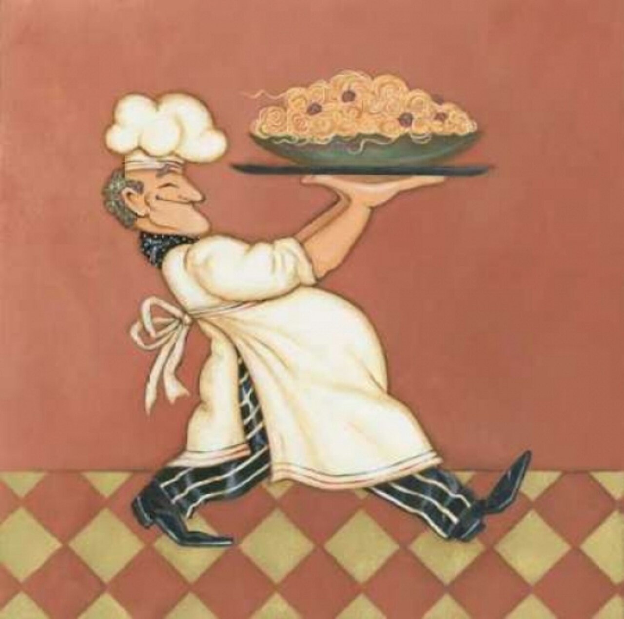 Pasta Chef Poster Print by Stephanie Marrott - Item # VARPDXSM103